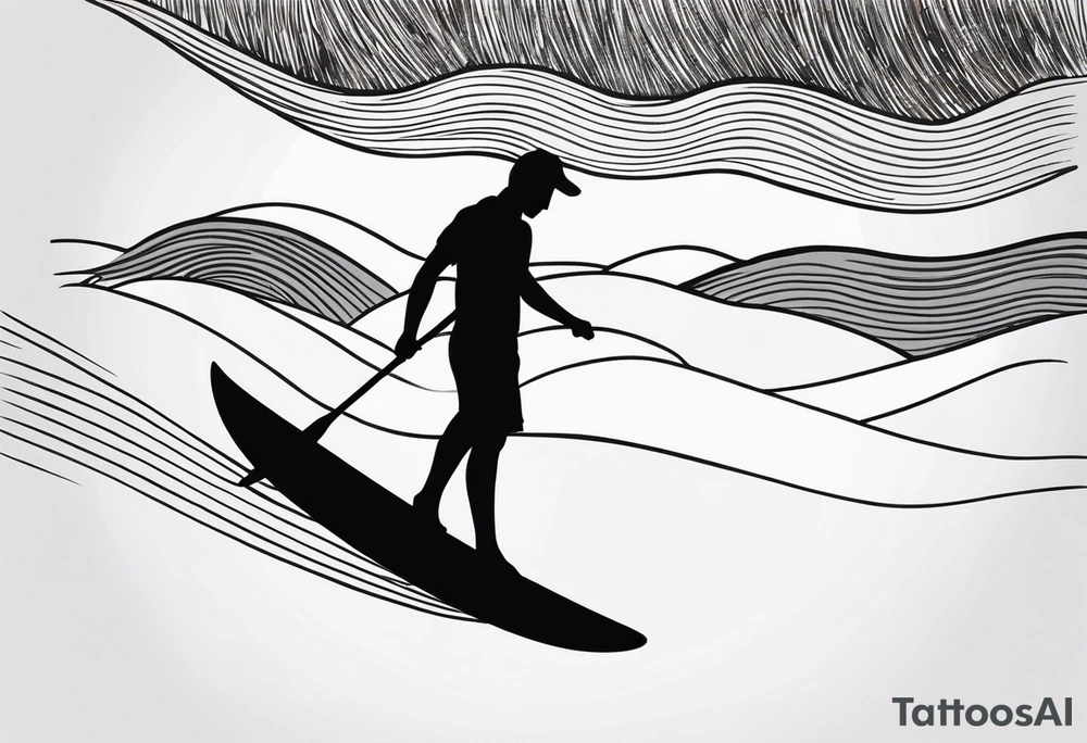 Surfboard tattoo idea