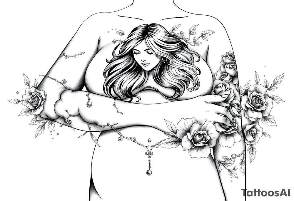 Sexy naked fat chic
seven
pride wrath gluttony envy lust sloth greed
with clouds and floral tattoo idea