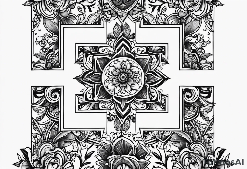 letters: "MRBG" underlined, equally separated
simple, clear, plain, unadorned, no background tattoo idea