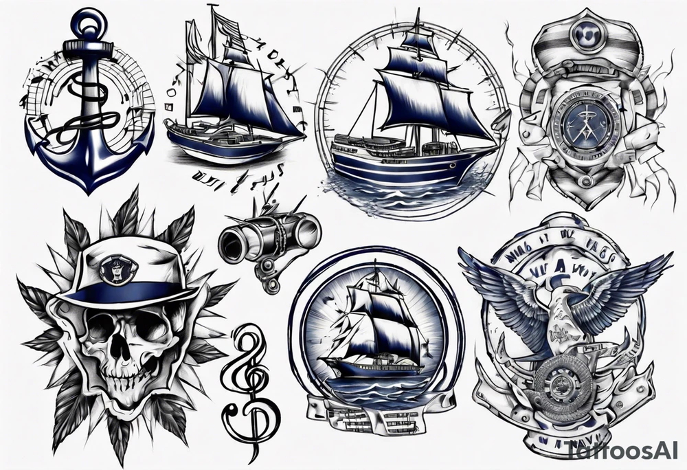 navy
music tattoo idea