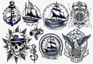 navy
music tattoo idea