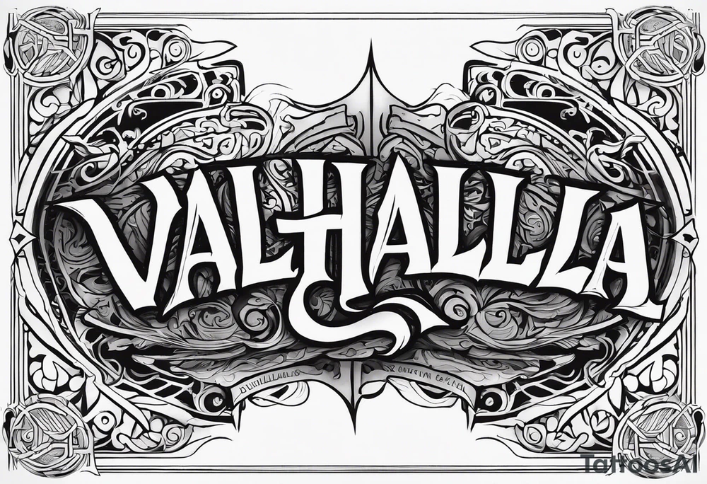 Valhalla gods tattoo idea