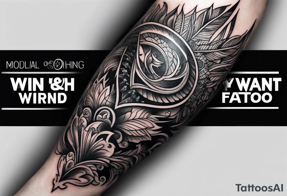 Wind  forearm tattoo idea