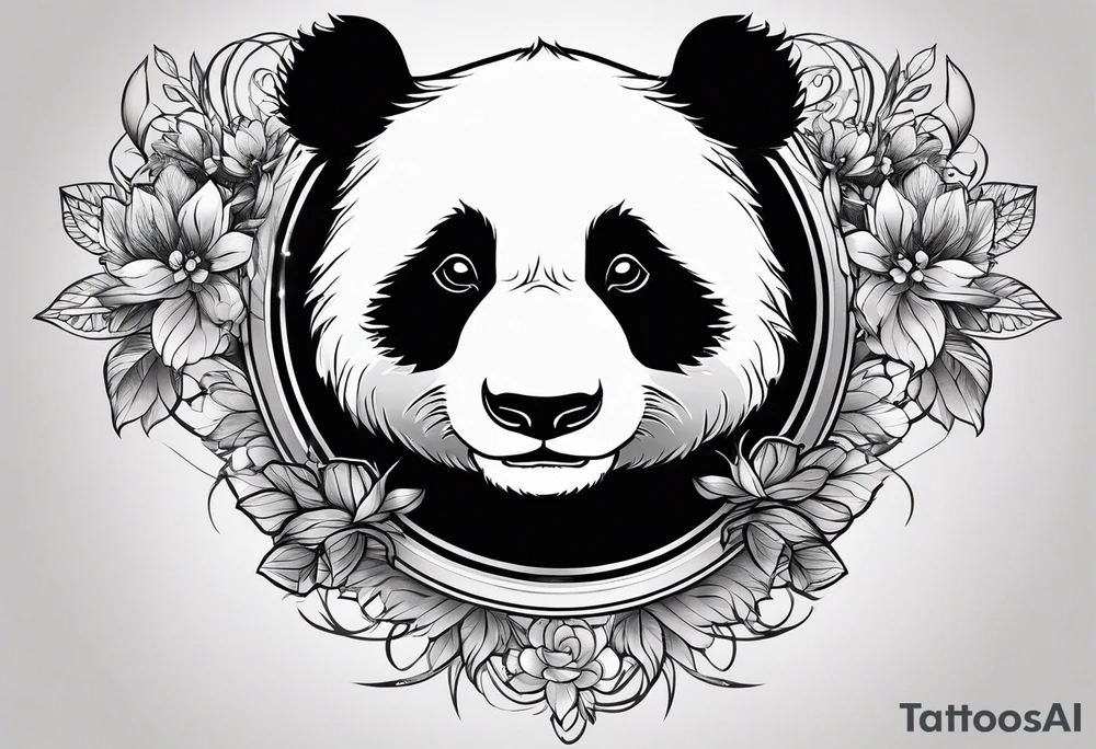 Panda tattoo design tattoo idea