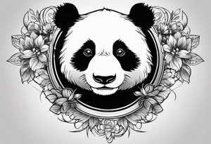 Panda tattoo design tattoo idea