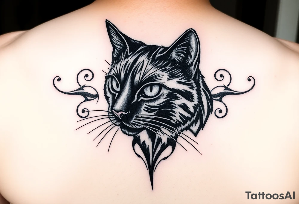Black Cat tattoo idea
