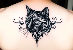 Black Cat tattoo idea