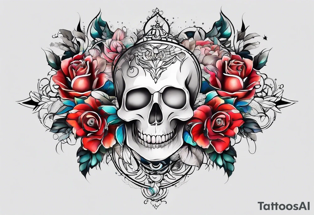 Full leg tattoo sleeve square tattoo idea