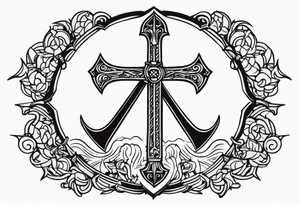 The symbol of Matthias a open Bible and a battle Axe tattoo idea