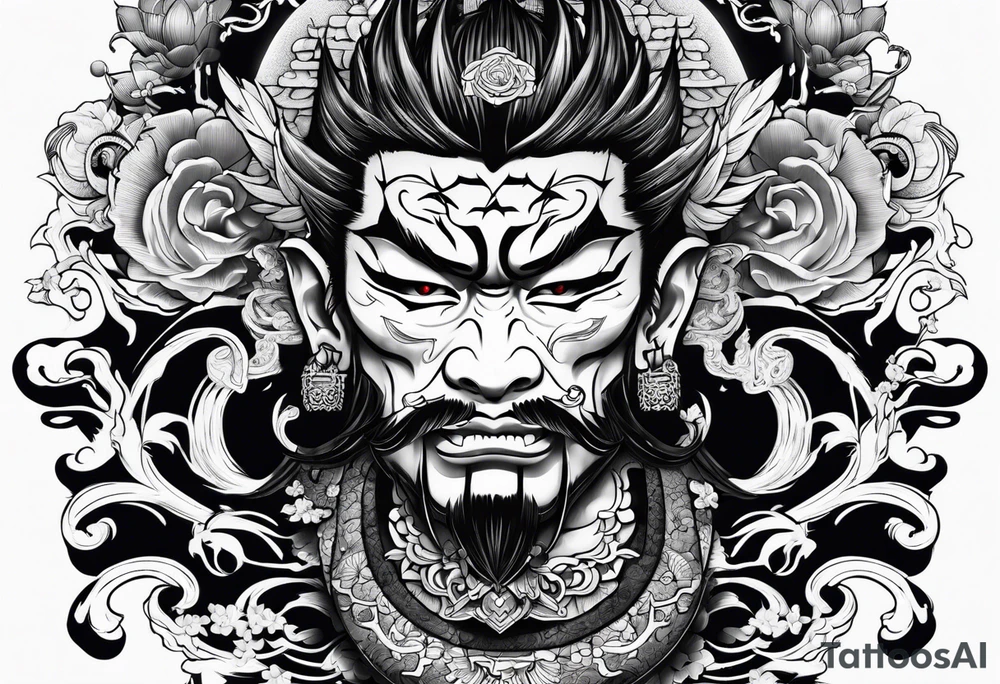yakuza tattoo oni tattoo idea
