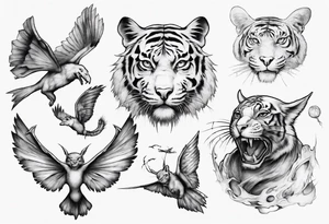 Flying tiger tattoo idea