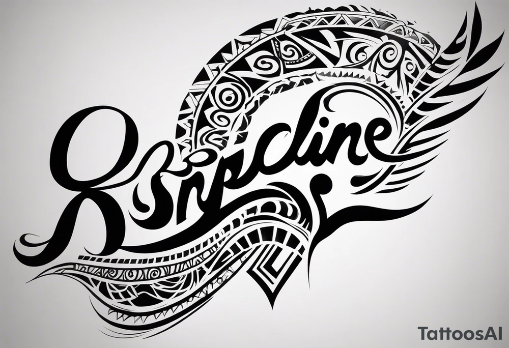 discipline consistency tribal tattoo idea