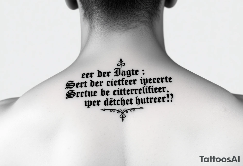 german sayings tattoo idea