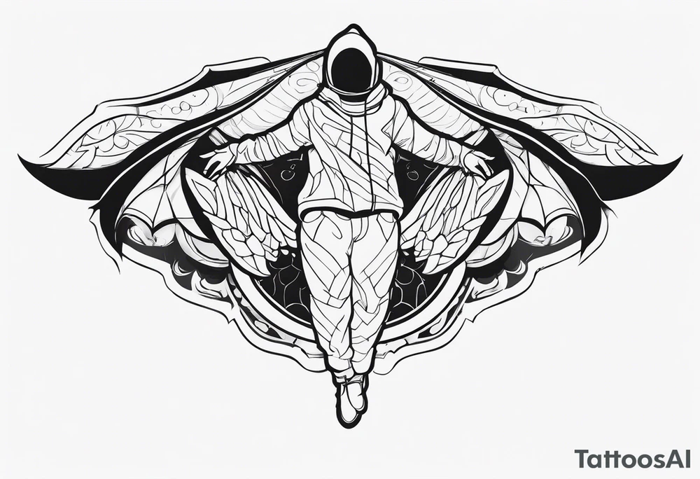 wing suit tattoo idea