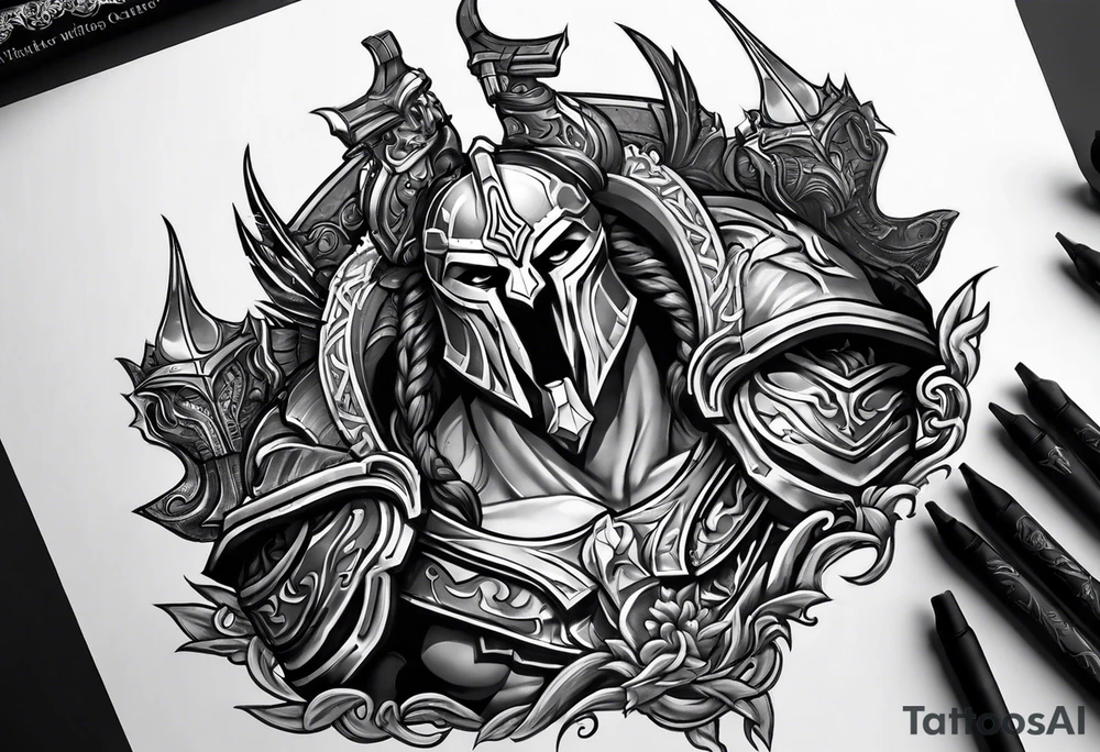 Ares God of War tattoo idea