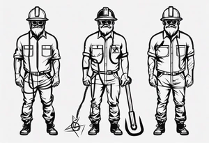 power line utility worker tattoo idea