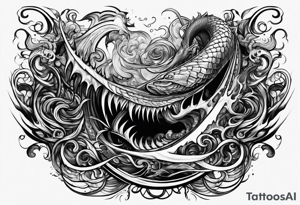 Evil leviathan tattoo idea