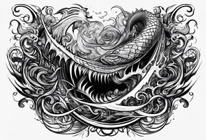 Evil leviathan tattoo idea