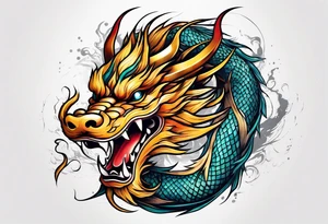 chinese dragon tattoo idea