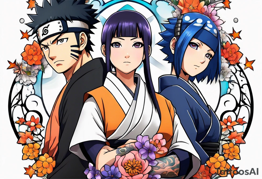 Hinata and hanabi from Naruto tattoo idea
