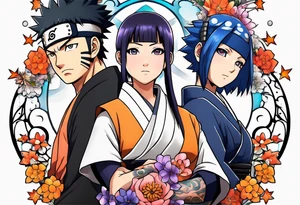 Hinata and hanabi from Naruto tattoo idea