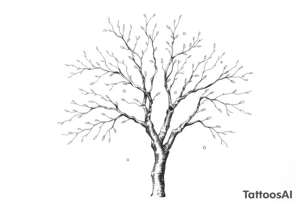 birch tree tattoo idea