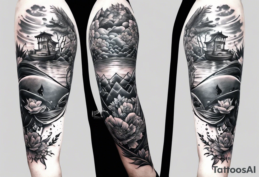 Leg tattoo
Tresure chest

Underwater tattoo idea