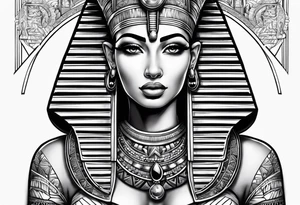 egyptian goddess tattoo idea