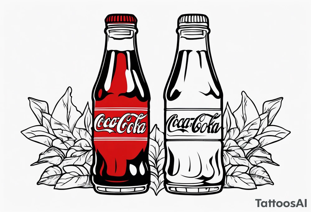 bottle of coke tattoo idea