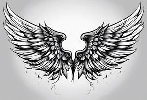 Angel wings tattoo idea