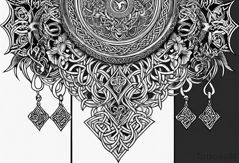 celtic ailm tattoo idea