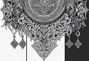 celtic ailm tattoo idea