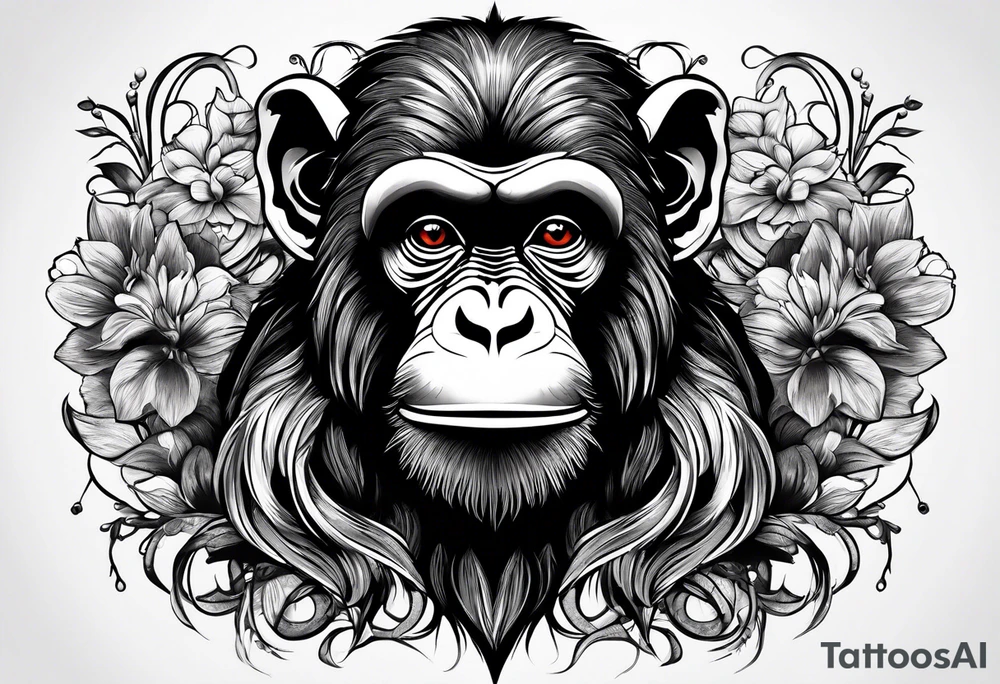 Family of monkeys tattoo idea