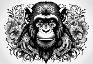 Family of monkeys tattoo idea