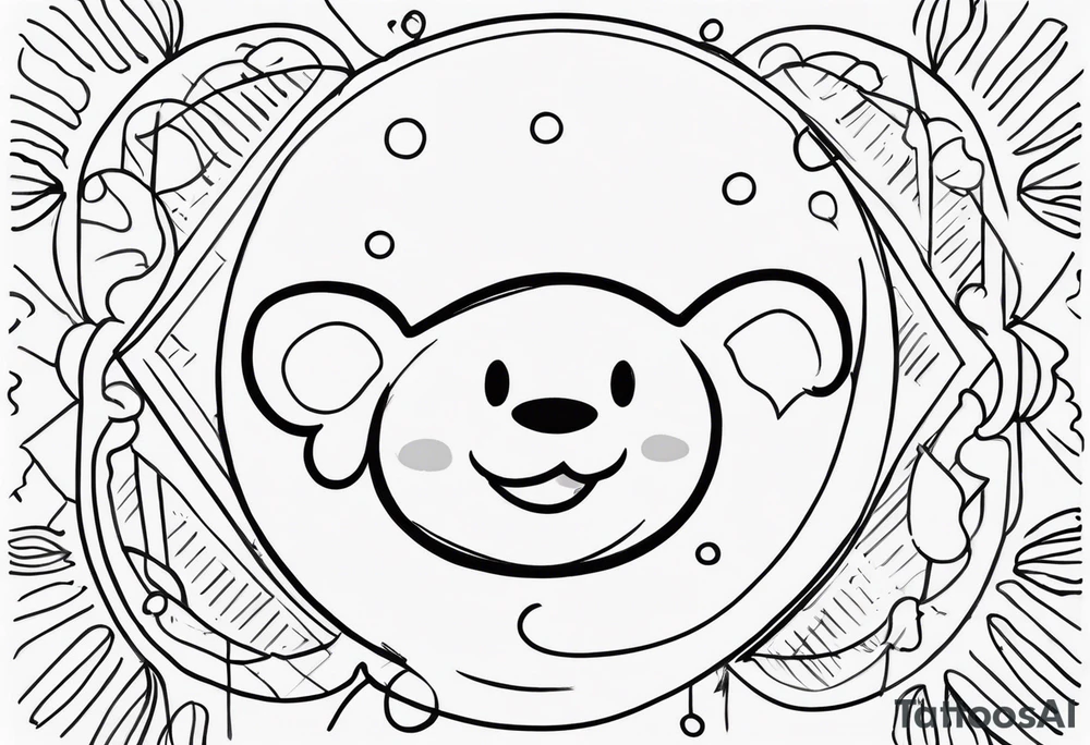 Happy, jolly , cute tattoo idea