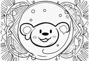 Happy, jolly , cute tattoo idea