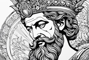 Peach and Marcus Aurelius tattoo idea