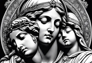 Pieta statue. tattoo idea