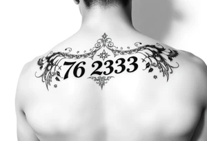 Writing 76 2323 tattoo idea
