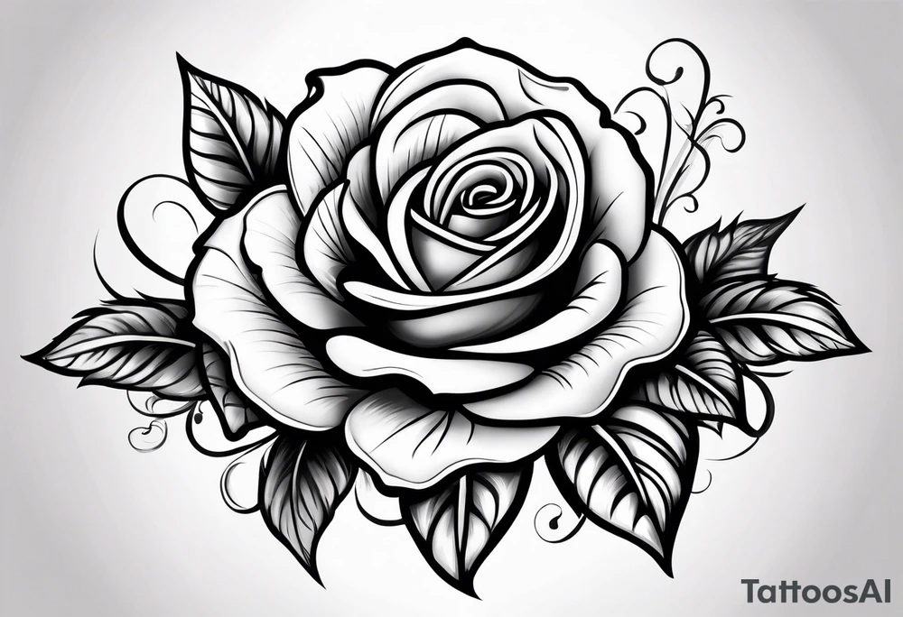 rose tattoo idea