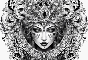 ghost face tattoo idea