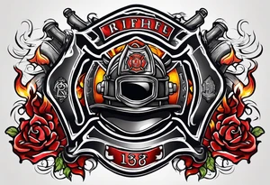 firefighter logo tattoo idea
