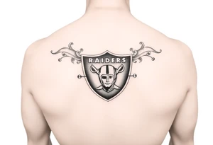 Casino, money, slot machines Las Vegas Raiders tattoo idea