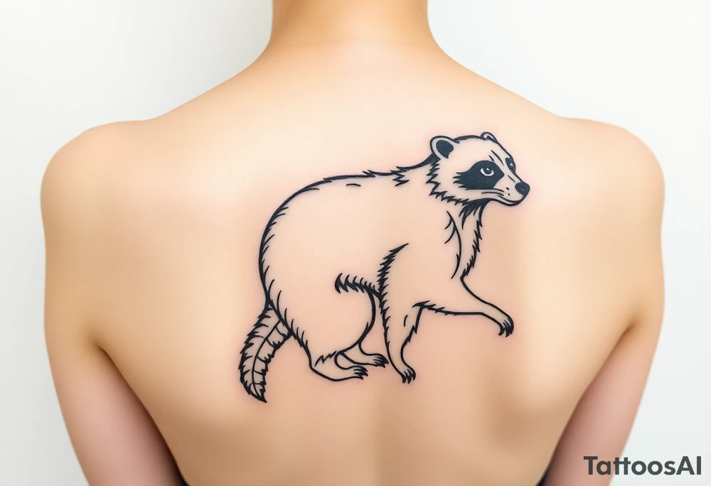 Racoon tattoo idea