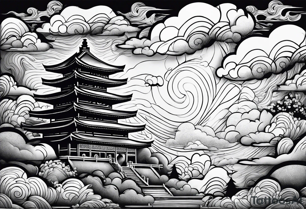 Clouds tattoo idea