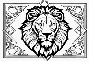 Sad,leo tattoo idea