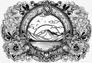 In spite of ourselves we’ll end up sitting on a rainbow, with big ol hearts dancing in our eyes tattoo idea