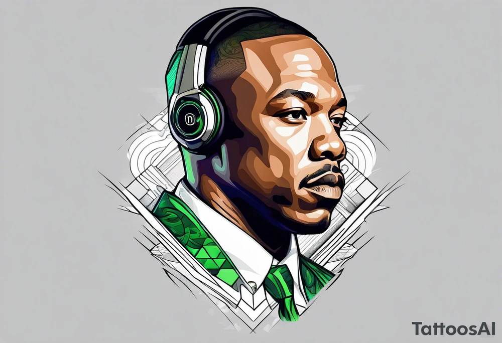 Dr dre green tattoo idea