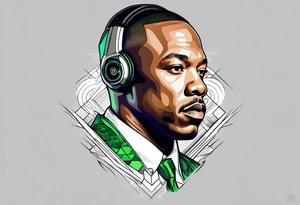 Dr dre green tattoo idea