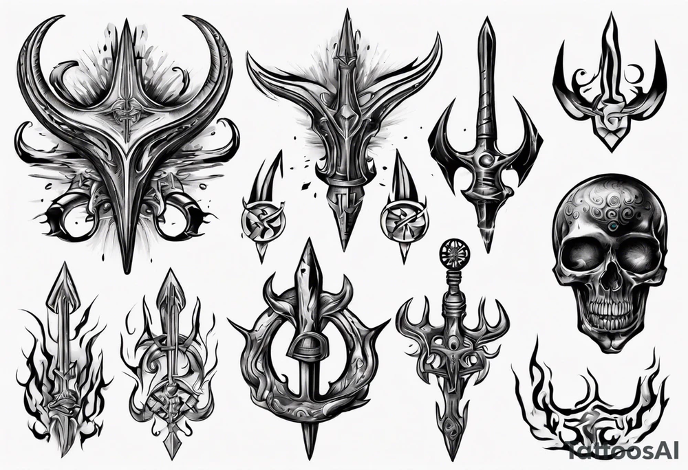 Ukrainian Trident tattoo idea